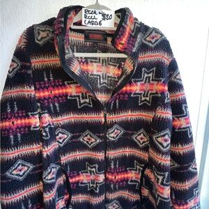 Rocawear Women's Vibrant Pattern Teddy Jacket